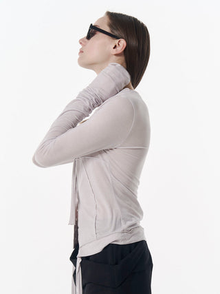 SHEER CUT TIE CARDIGAN