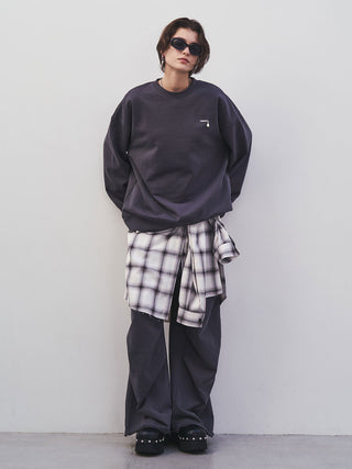 TACK SLIT SWEAT PANTS