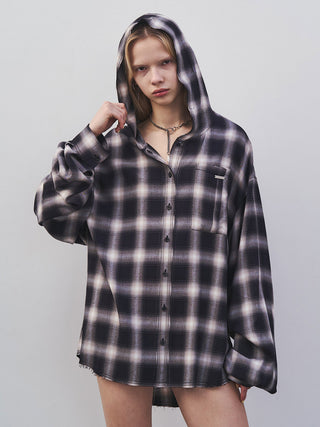 HOODIE CHECK SHIRT