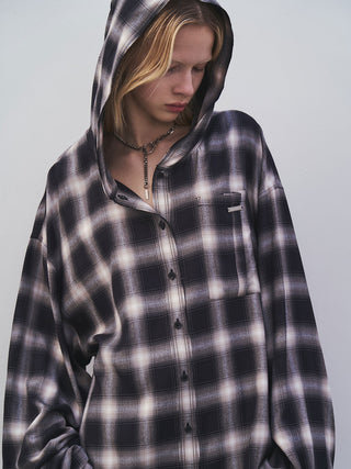 HOODIE CHECK SHIRT