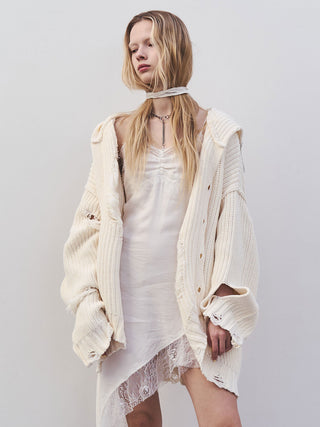 ASYMMETRY LACE DRESS