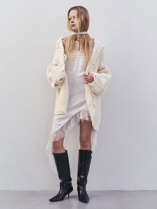 ASYMMETRY LACE DRESS