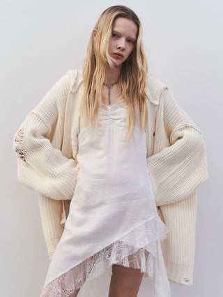DAMAGE KNIT CARDIGAN