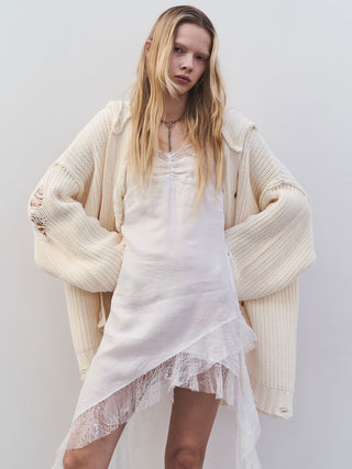 ASYMMETRY LACE DRESS