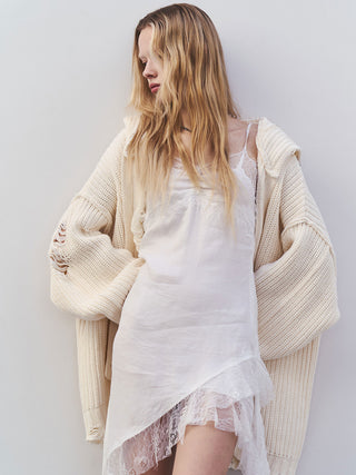 DAMAGE KNIT CARDIGAN