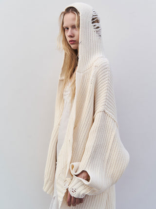 DAMAGE KNIT CARDIGAN