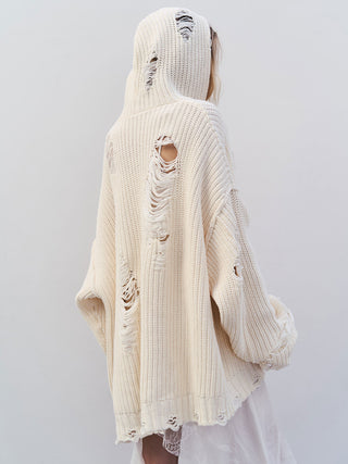 DAMAGE KNIT CARDIGAN