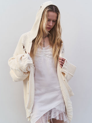 DAMAGE KNIT CARDIGAN