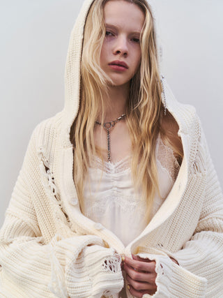 DAMAGE KNIT CARDIGAN