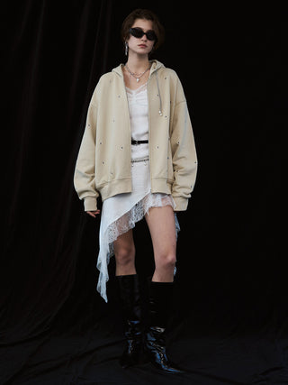 ASYMMETRY LACE DRESS