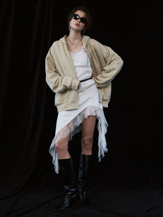 ASYMMETRY LACE DRESS