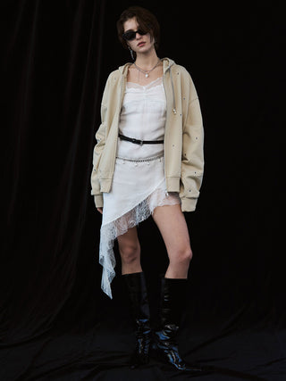 ASYMMETRY LACE DRESS