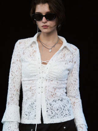 LIQUIDE LACE BLOUSE