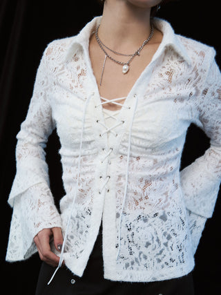 LIQUIDE LACE BLOUSE