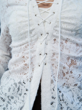 LIQUIDE LACE BLOUSE