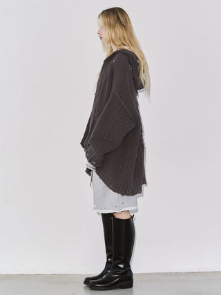 DAMAGE KNIT CARDIGAN