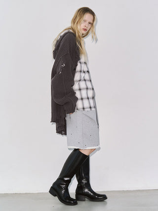 DAMAGE KNIT CARDIGAN