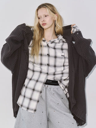 DAMAGE KNIT CARDIGAN