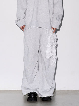 TACK SLIT SWEAT PANTS