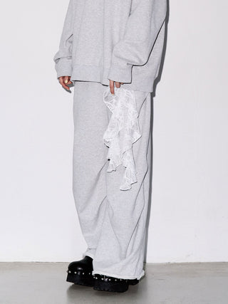 TACK SLIT SWEAT PANTS