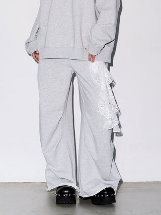 TACK SLIT SWEAT PANTS