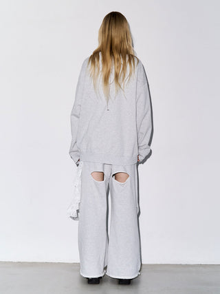 TACK SLIT SWEAT PANTS