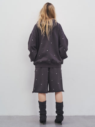 EYELET OVER HOODIE
