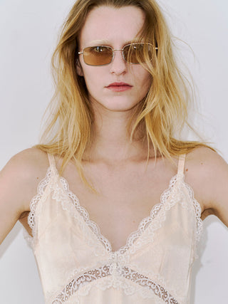 SIDE CUTTING LACE DRESS