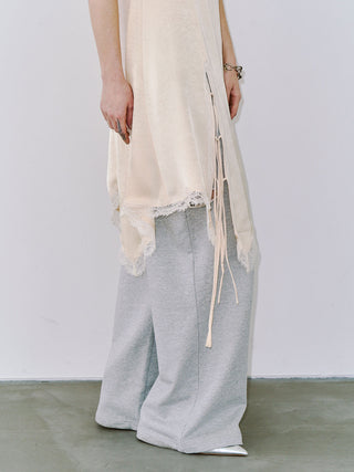 SIDE CUTTING LACE DRESS