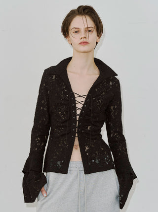 【PRE ORDER】LIQUIDE LACE BLOUSE