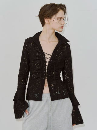 【PRE ORDER】LIQUIDE LACE BLOUSE