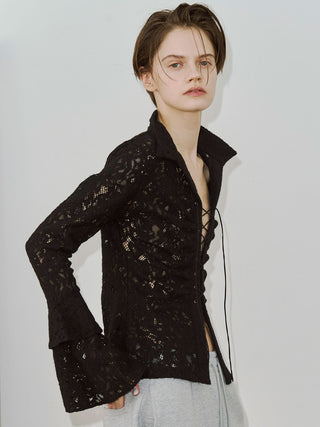 【PRE ORDER】LIQUIDE LACE BLOUSE