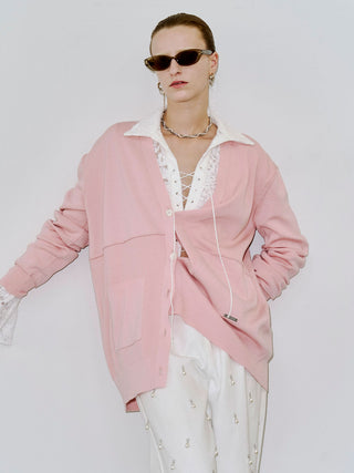 WIDE DENIM PANTS with PEARL