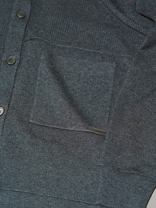 PLATE VNECK OVER CARDIGAN