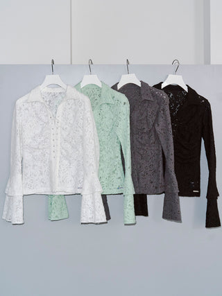 【PRE ORDER】LIQUIDE LACE BLOUSE