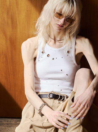 EYELET TANK TOP