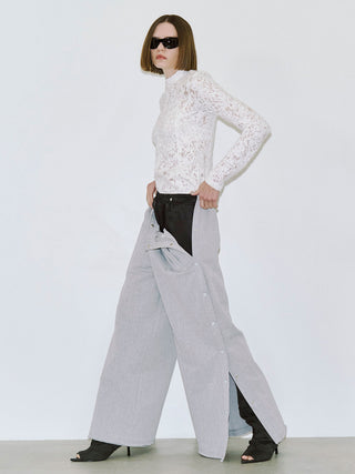 GATHERED OPEN TOE BOOTS