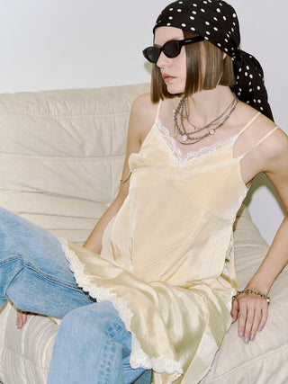 CROSS OVER LACE CAMI