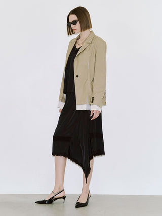MESH COMBI DESIGN JACKET
