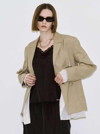 MESH COMBI DESIGN JACKET
