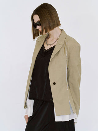 MESH COMBI DESIGN JACKET