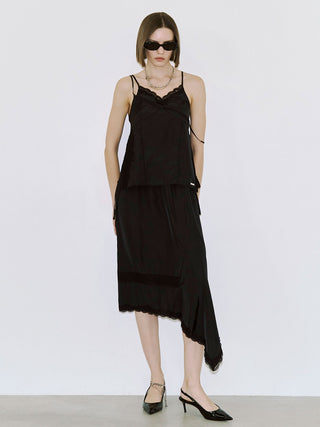 CROSS OVER LACE SKIRT