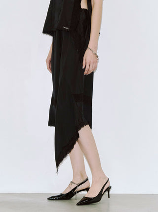 CROSS OVER LACE SKIRT