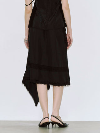 CROSS OVER LACE SKIRT