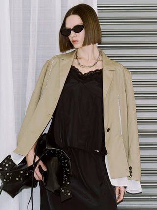 MESH COMBI DESIGN JACKET