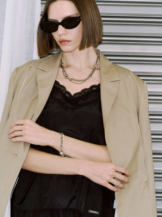 MESH COMBI DESIGN JACKET