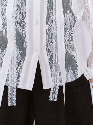 VERTICAL LACE SHIRT