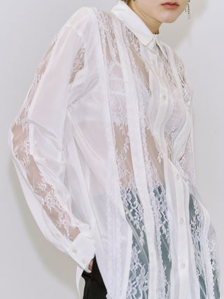 VERTICAL LACE SHIRT