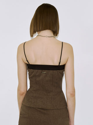 LACEUP SWEAT BUSTIER