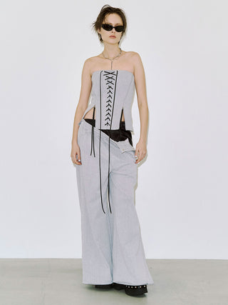 LACEUP SWEAT BUSTIER